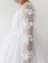 Tip Top Kids Big Girls White Floral Lace Applique Mesh Communion Dress 8-14 - SophiasStyle.com